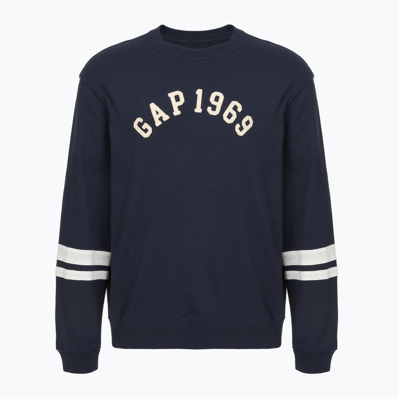 Bluza męska GAP Logo Piping Crewneck blue navy