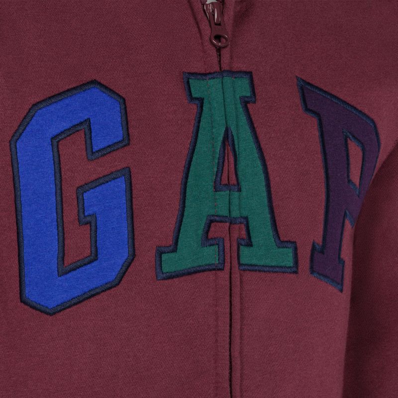 Bluza dziecięca GAP V-Fall Fash Logo FZ deep garnet red 3