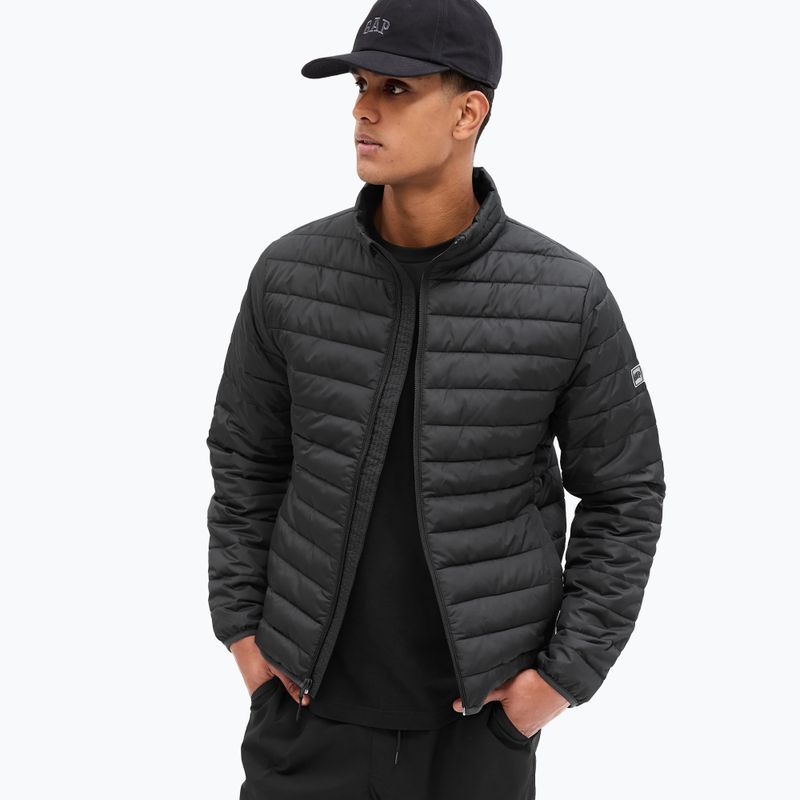 Kurtka męska GAP V-Frch Logo LTWT Puffer true black