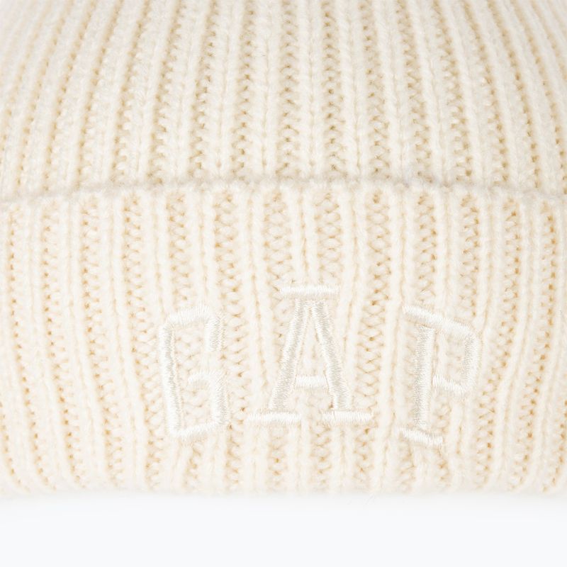 Czapka damska GAP V-Logo Beanie ivory frost 6