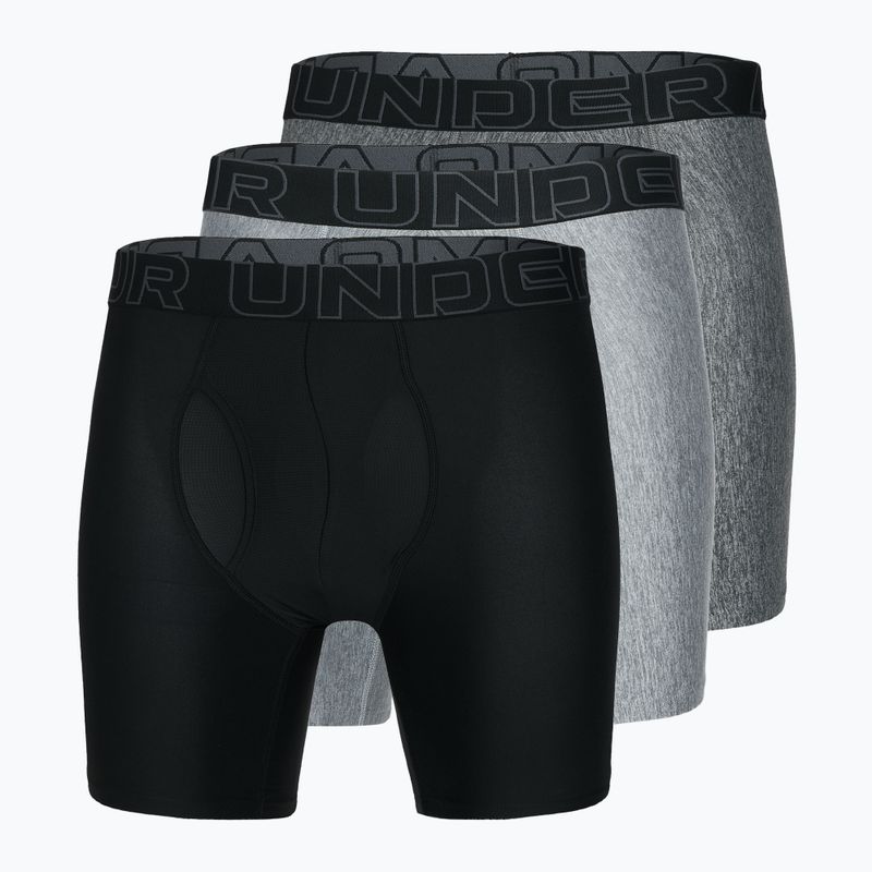 Bokserki męskie Under Armour Perf Tech 6in 3 pary grey