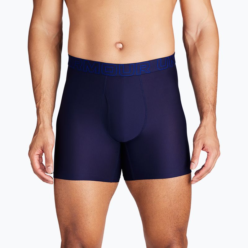 Bokserki męskie Under Armour Perf Tech Mesh 6in 3 pary midnight navy 6