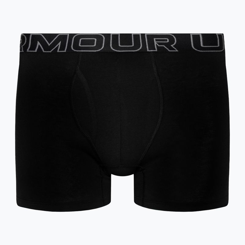 Bokserki męskie Under Armour Perf Cotton 6" 3 pary  black 2