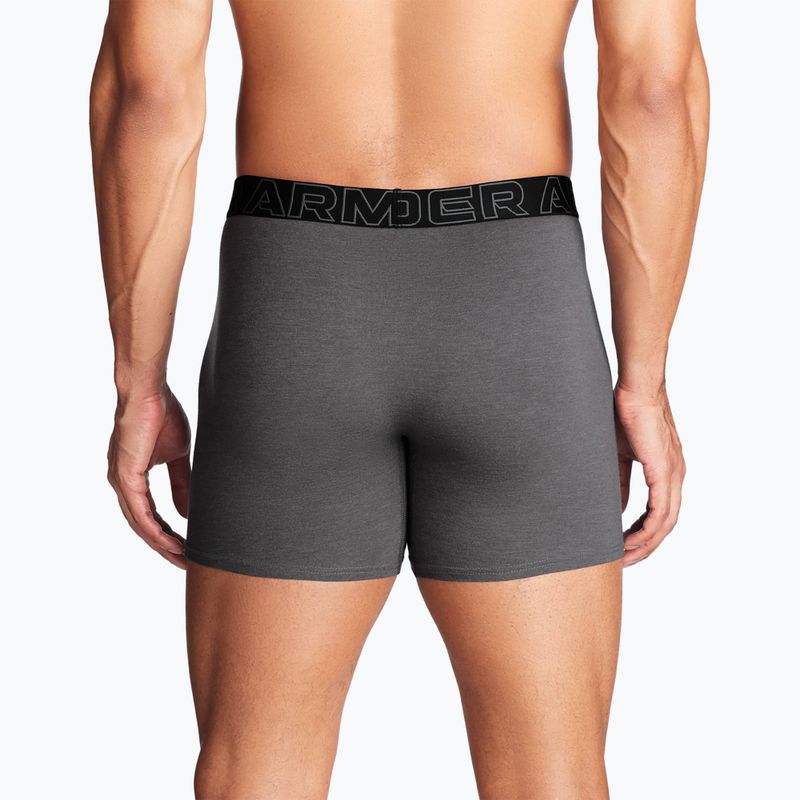 Bokserki męskie Under Armour Perf Cotton 6" 3 pary castlerock 12