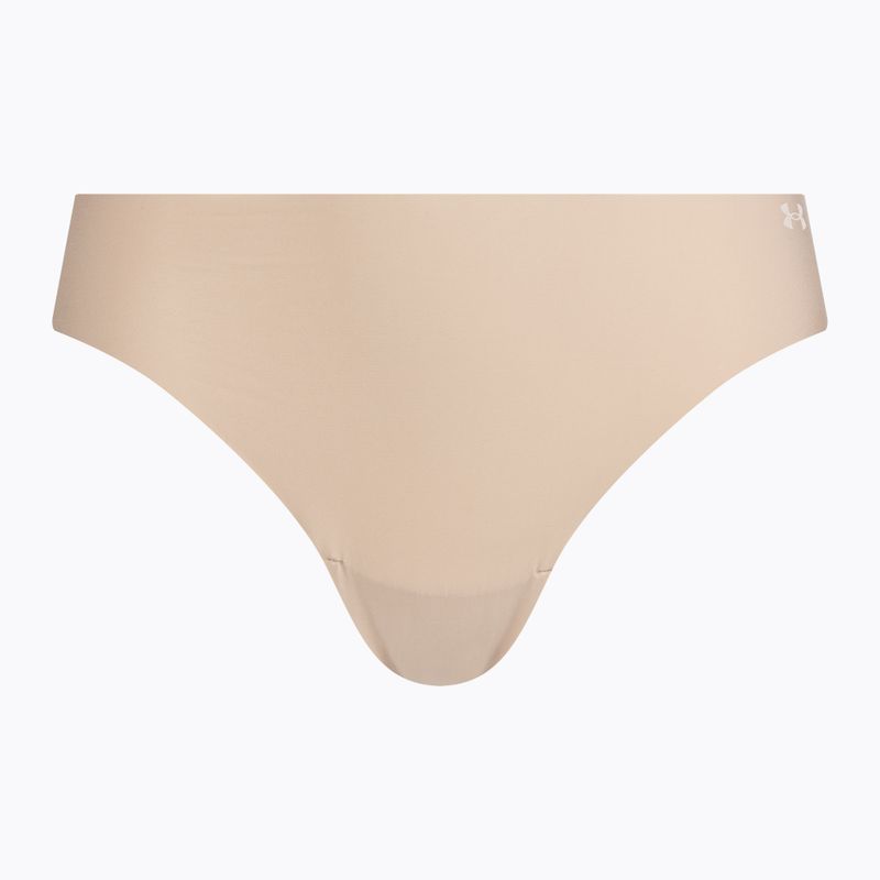 Stringi damskie Under Armour Pure Stretch Ns Thong 3 szt. beige/beige/beige 2