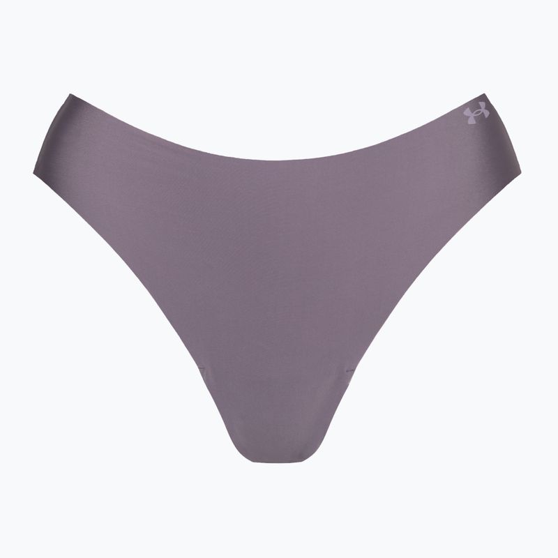 Stringi damskie Under Armour Pure Stretch Ns Thong 3 szt. purple/ace 3