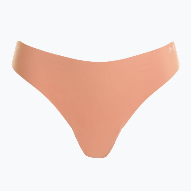 Stringi damskie Under Armour Pure Stretch Ns Thong 3 pary canyon pink/black 3