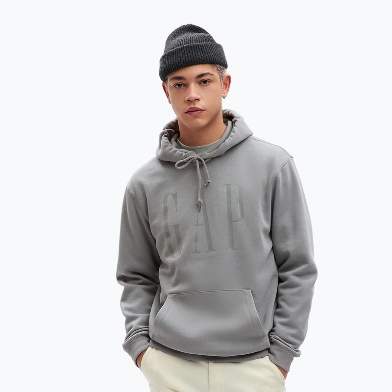 Bluza męska GAP Shine Logo Hoodie pilot grey