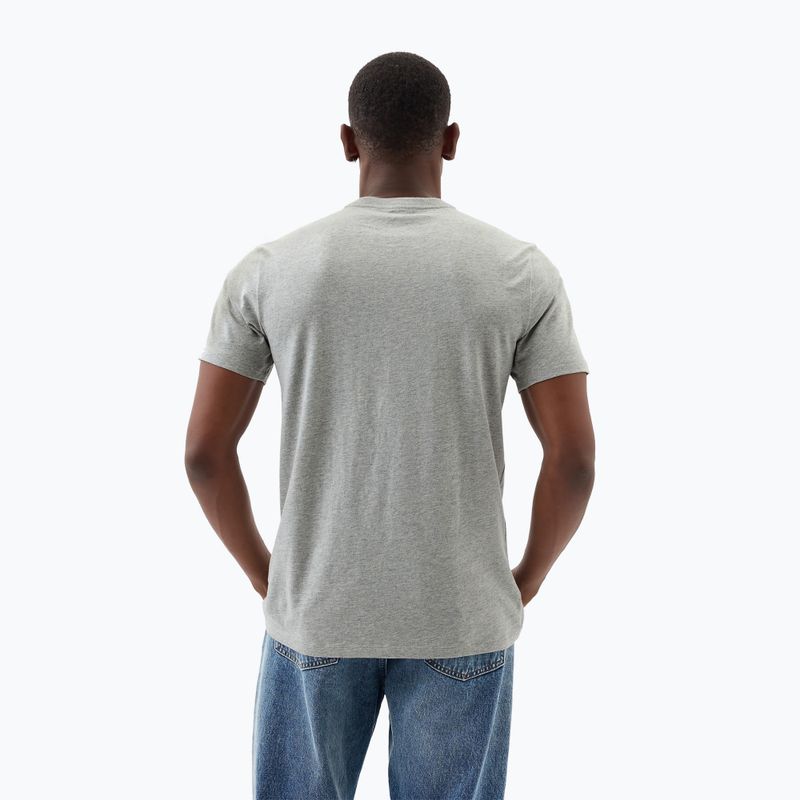 Koszulka męska GAP Soft Basic Logo heather grey 3