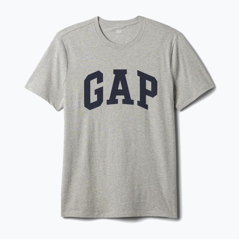 Koszulka męska GAP Soft Basic Logo heather grey 4