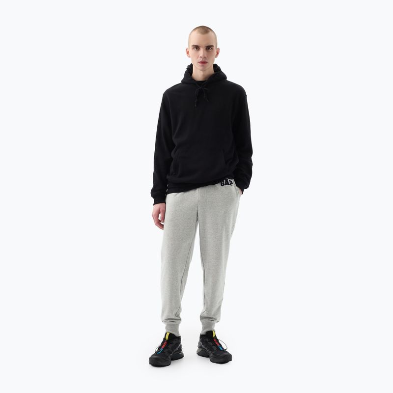 Spodnie męskie GAP Heritage French Terry Loggo Jogger light heather grey 2