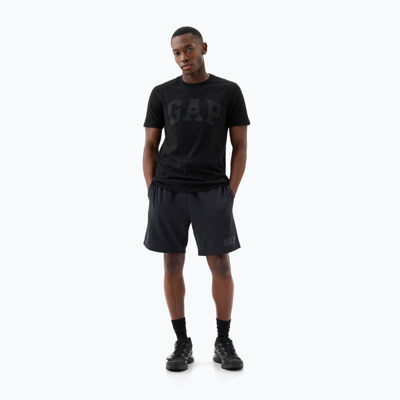 Koszulka męska GAP Soft Basic Logo true black 2
