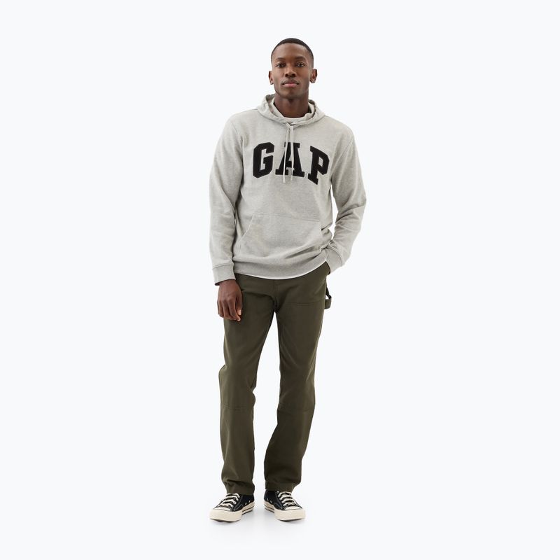 Bluza męska GAP Heritage French Terry Logo light heather grey 2