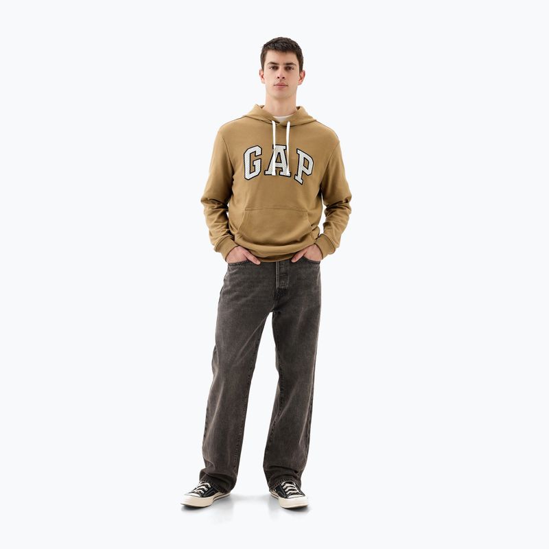 Bluza męska GAP Heritage Crewneck Logo perfect khaki 2