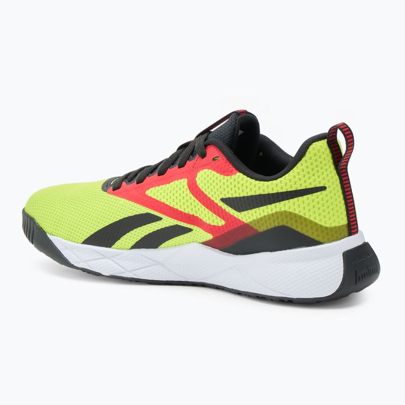 Buty treningowe męskie Reebok NFX acid yellow/black/vector red 3