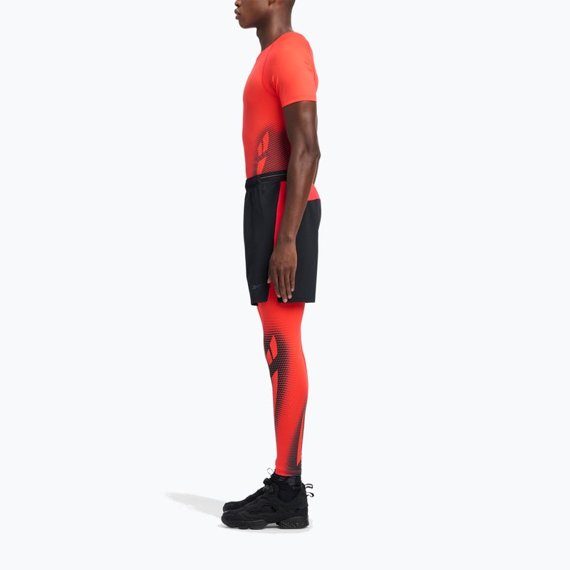 Spodenki treningowe męskie Reebok Athlete Speed black/energy red 2