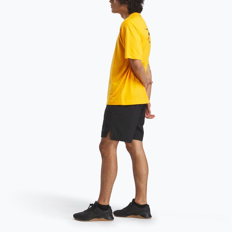 Koszulka treningowa męska Reebok Atlethe Hype Tee electric amber 2
