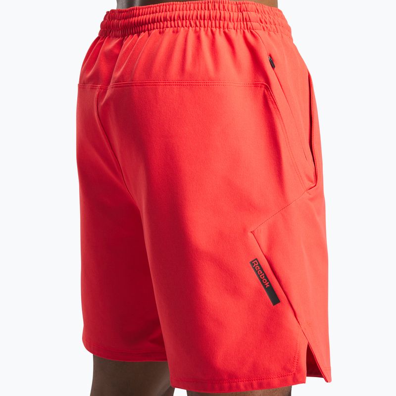Spodenki treningowe męskie Reebok Athlete Strenght energy red 4