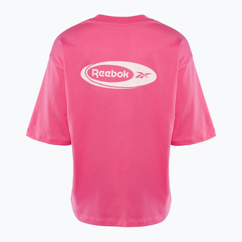Koszulka treningowa damska Reebok Ide Brand Proud Tee true pink 2