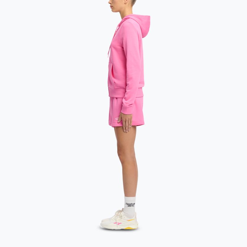 Bluza damska Reebok Small Logo French Terry FZ true pink 2