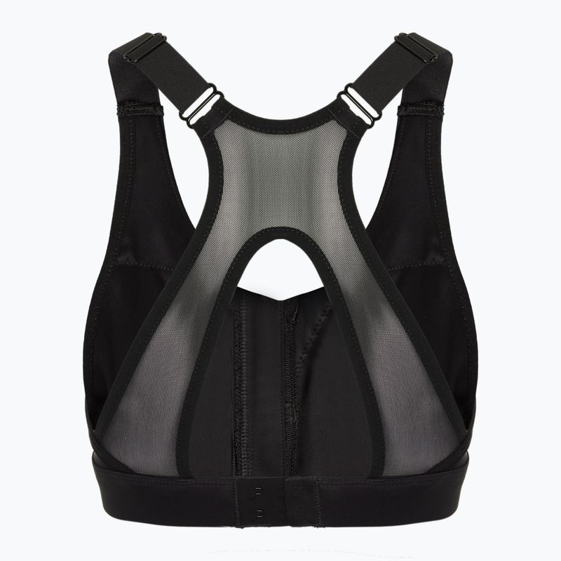 Biustonosz treningowy Reebok Lux Front-Zip High Impact black 2