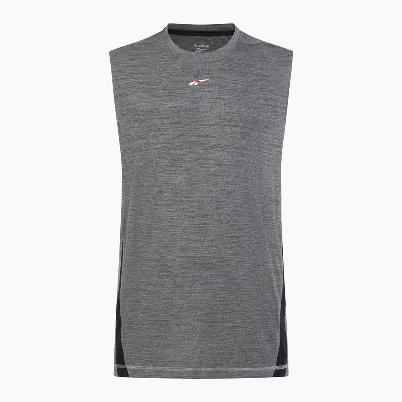 Koszulka treningowa męska Reebok Id Train Energy SLVLS Tech Tee grey 1