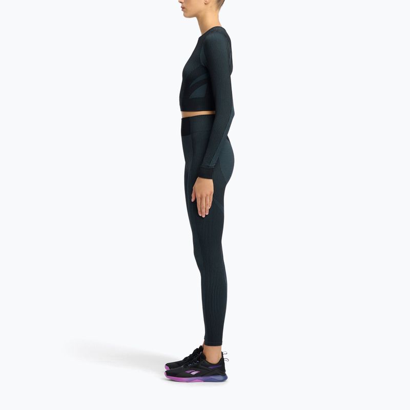 Longsleeve treningowy damski Reebok RBK Lab Seamless Crop black 2