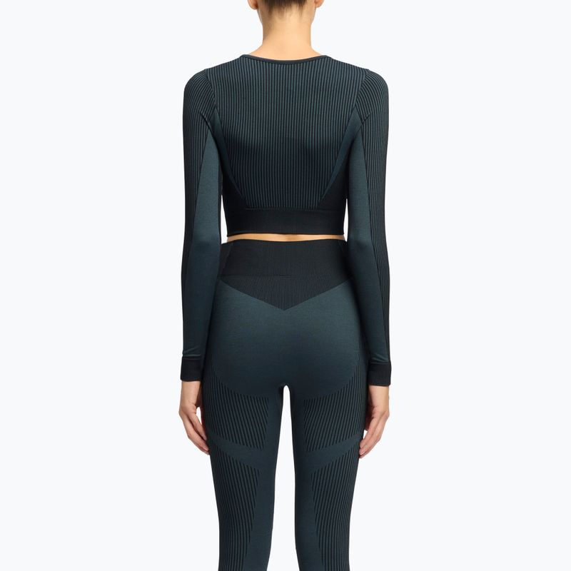 Longsleeve treningowy damski Reebok RBK Lab Seamless Crop black 3