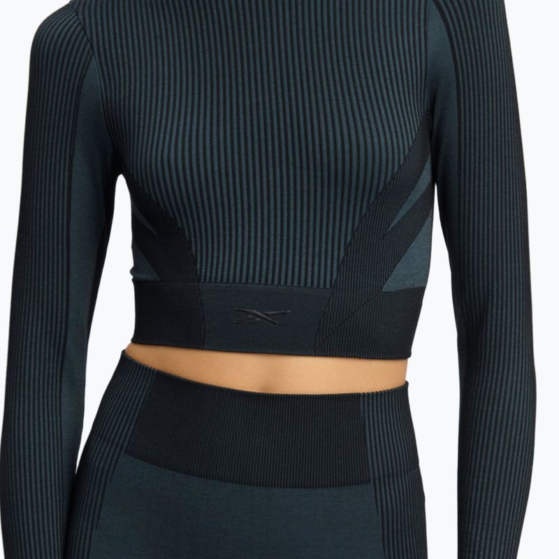 Longsleeve treningowy damski Reebok RBK Lab Seamless Crop black 4