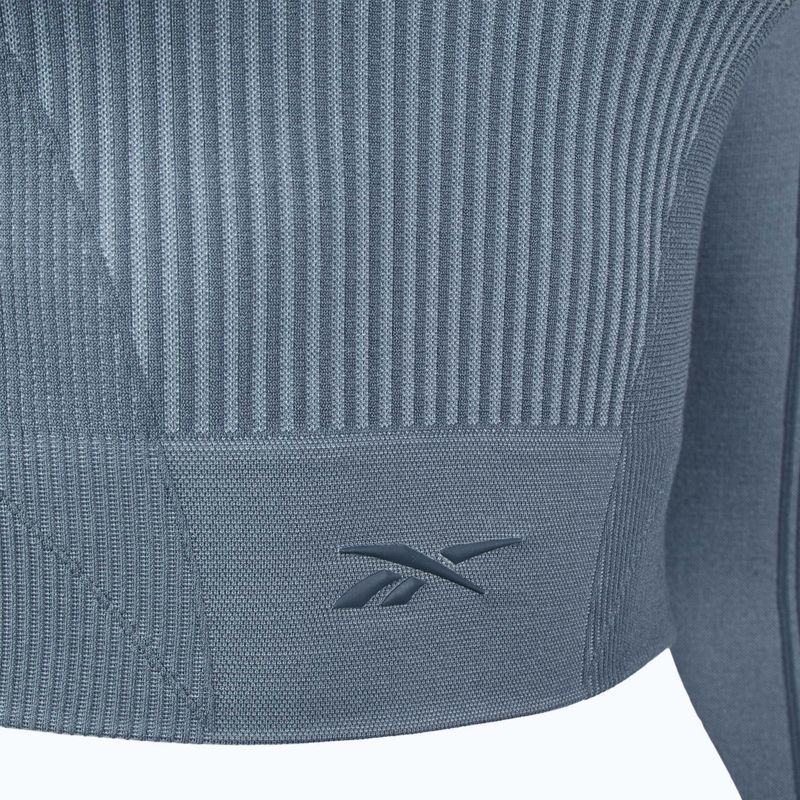 Longsleeve treningowy damski Reebok RBK Lab Seamless Crop upgrade blue 3
