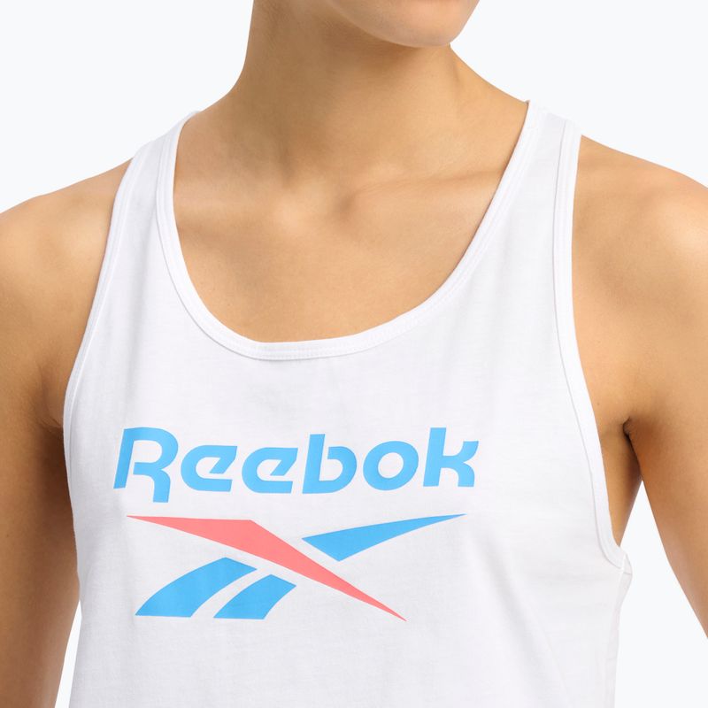 Koszulka damska Reebok Identity Big Logo Tank white/coral/blue 4