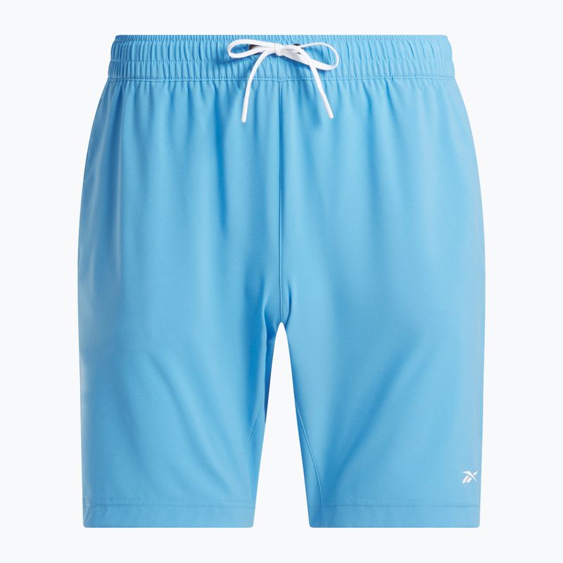 Spodenki treningowe męskie Reebok Wor Woven recovery blue 4