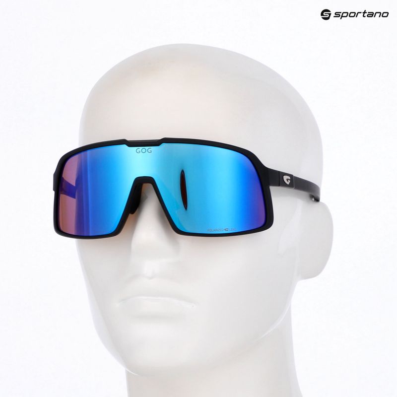 Okulary przeciwsłoneczne GOG Kari matt black/reflex white/blue 5