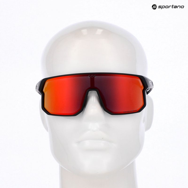 Okulary przeciwsłoneczne GOG Vidar matt black/reflex black/red 6