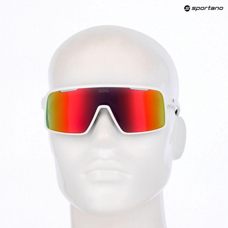 Okulary przeciwsłoneczne GOG Enki matt white/black reflex black/red 5