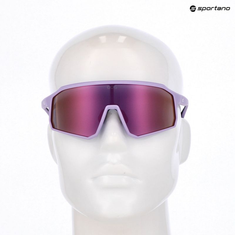 Okulary przeciwsłoneczne GOG Bingo matt violet/black/reflex pink 9