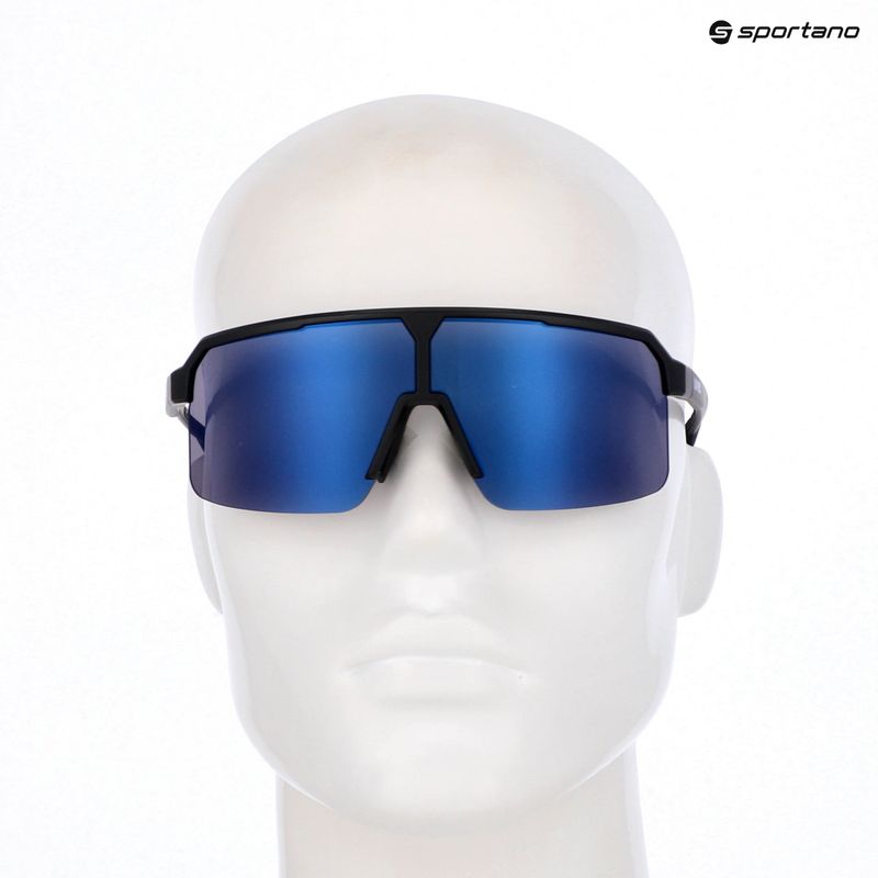Okulary przeciwsłoneczne UVEX Ramp black matt/mirror blue 7