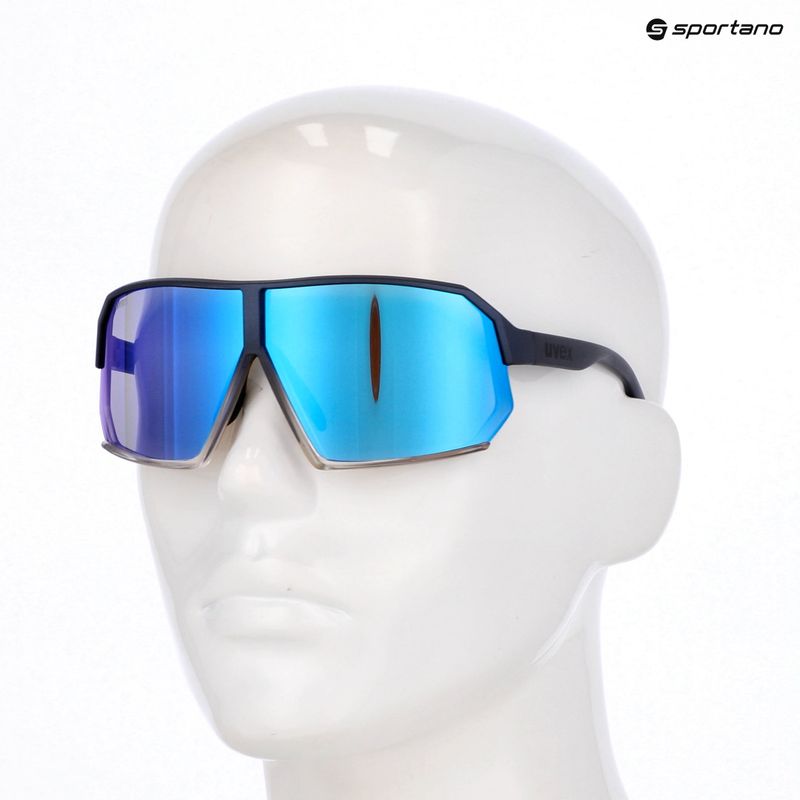Okulary przeciwsłoneczne UVEX Sportstyle 237 metallic blue/clear/mirror blue 7