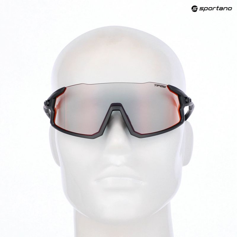 Okulary przeciwsłoneczne Tifosi Stash Clarion Fototec matte gunmetal/clarion red fotochrom 5
