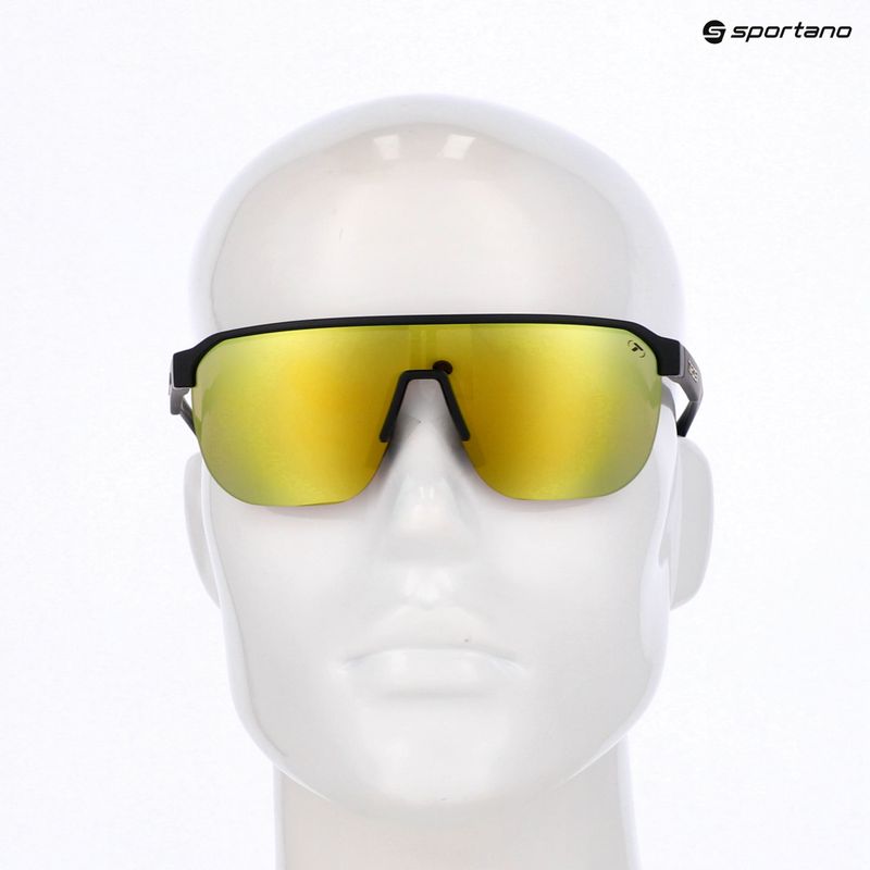 Okulary przeciwsłoneczne Tifosi Sanctum SL matte black/smoke yellow mirror 4