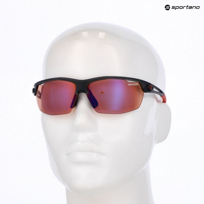 Okulary przeciwsłoneczne Tifosi Navar satin vapor/ac red 5