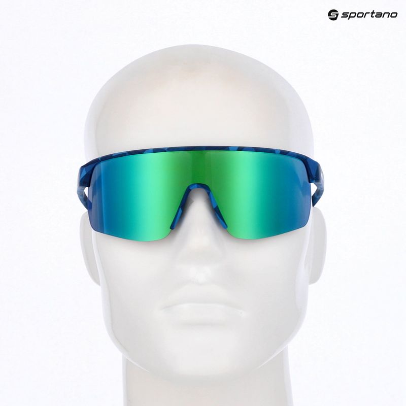 Okulary przeciwsłoneczne Red Bull SPECT Dakota matt blue/smoke with green-purple mirror 7