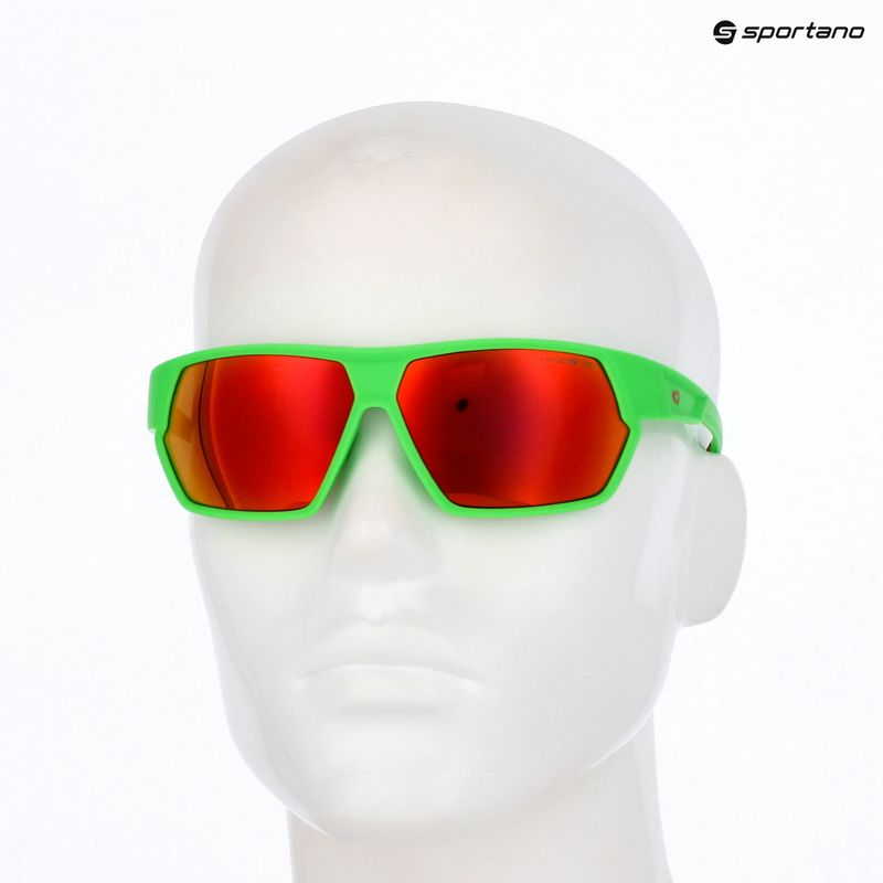 Okulary przeciwsłoneczne GOG Zonda matt neon green/red 12