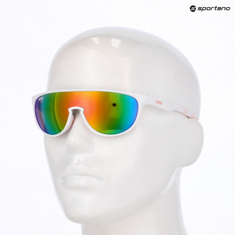 Okulary przeciwsłoneczne dziecięce UVEX Sportstyle 515 white matt/mirror pink 10