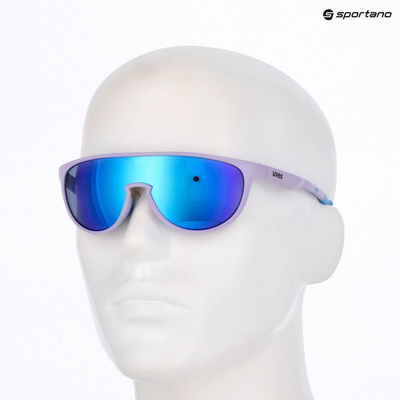 Okulary przeciwsłoneczne dziecięce UVEX Sportstyle 515 lavender matt/mirror blue 10