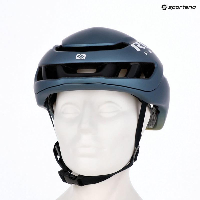 Kask rowerowy Rudy Project Nytron blue avio/apple green metal matte 15