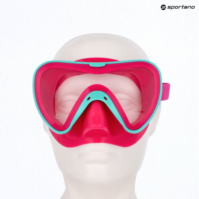 Maska do snorkelingu dziecięca Mares Turtle aqua/pink 4