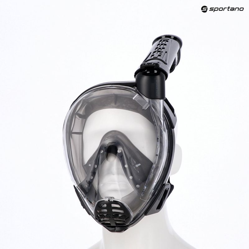 Maska pełnotwarzowa do snorkelingu Cressi Komodo Full Face black/black 15