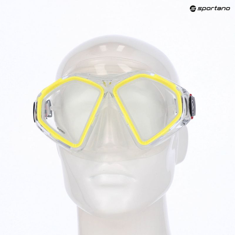 Maska do snorkelingu Aqualung Hawkeye transparent/yellow 3