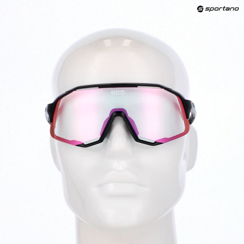 Okulary przeciwsłoneczne Koo Demos black/photochromic fuchsia 6